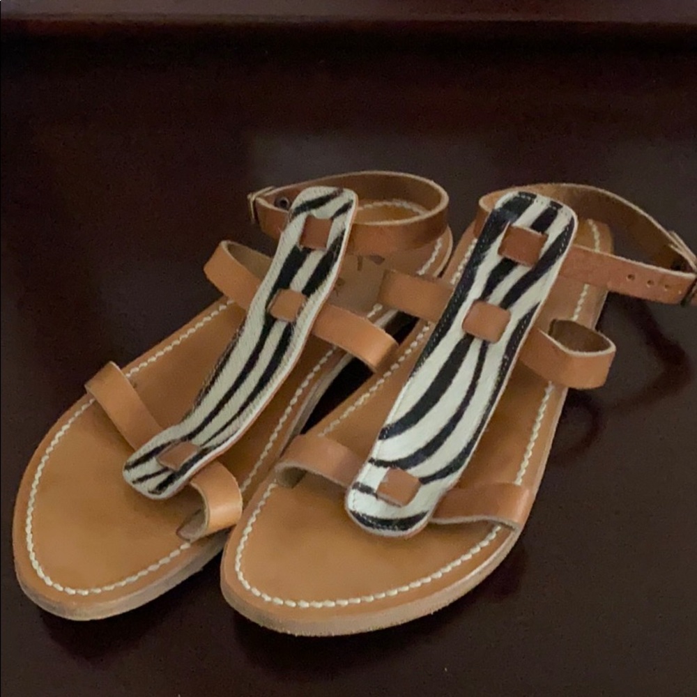 K. Jacques Zébra print sandals. 36 - Picture 1 of 5